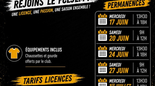 Permanences Licences - Saison 2026/2027