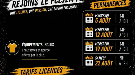 Permanences Licences - Saison 2026/2027